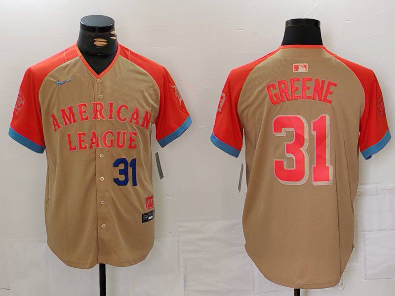 Men Detroit Tigers #31 Greene Brown All star 2024 Nike MLB Jersey style 4